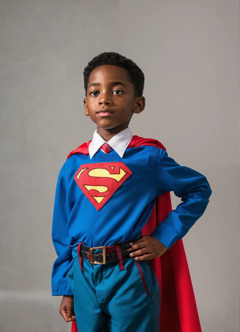 Child in superhero costume